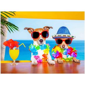 500 Pieces Animal Jigsaw Puzzles for Adults and Teens and Kids and Teens Family Happy Gift Idea Vacation Dogs