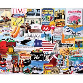 White Mountain Puzzles I Love America - 1000 Piece Jigsaw Puzzle