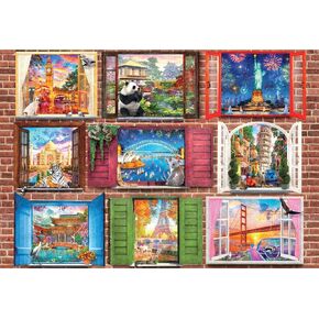 Buffalo Games - Dominic Davison - Windows Open to The World - 1500 Piece Jigsaw Puzzle for Adults -Challenging Puzzle Perfect for Game Nights - Finished Size is 38.50 x 26.50