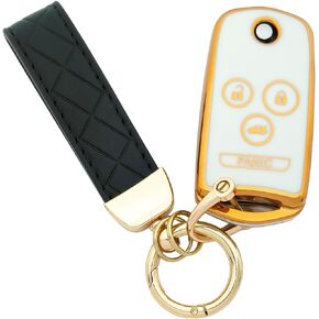 Soft TPU Key Fob Cover Case fit for Acura 2009-2014 TL TSX 2010-2013 ZDX for Honda Accord Key Fob