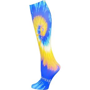 Psychedelic Blues Socks Performance Liner Moisture-Wicking Protection for Field Hockey, Ice Hockey, Soccer, and Skiing | Medium