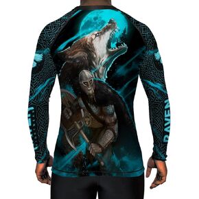 Men's Ulfhedinn 2.0 Wolf BJJ Rash Guard MMA Black