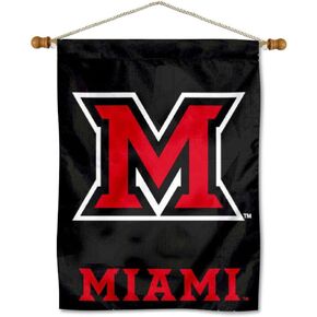 Miami Redhawks Banner with Hanging Pole in Saudi Arabia