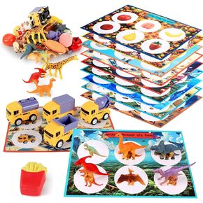 Toddler Sorting Toys, Fruits Dinosaurs Animals Insects Balls Food Fish Vehicles Poultry Sorting and Matching Playsets, Montessori Toys for 3 4 Years, Boys and girls Infant Preschool Learning Toys