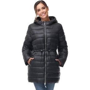 خيار آخر للنساء سترة منتفخة بغطاء للرأس دافئة وخفيفة الوزن ومبطنة وقابلة للتعبئة معطف منتفخ ملابس خارجية in Kuwait