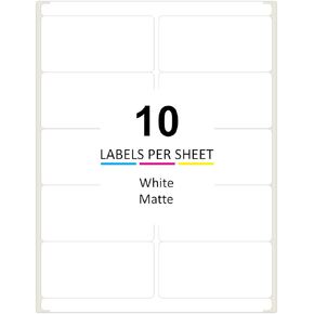 Shiipping Labels for Laser & Inkjet Printers, with Self Adhesive 2 x 4 Inch (1,000 Labels / 100 Sheets)