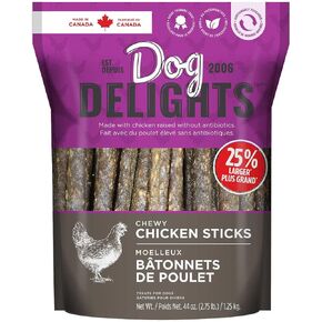 Chewy Chicken Sticks Dog Treats - 1.25 kg (2.7 lb) - Wholesome and Delicious Rewards for Your Furry Friend - Made in Canada