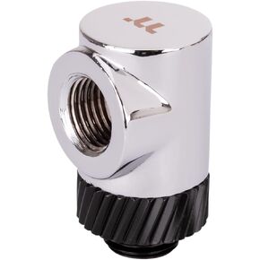 Thermaltake Pacific SF 90 Degree Adapter Silver Black/DIY LCS/Fittings CL-W396-CU00SL-A