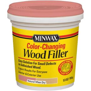 Minwax 448600000 Color Changing Wood Filler, 5.5 oz