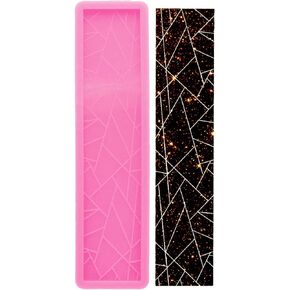 4Pcs Set Rectangle Silicone Molds Different Textures Bookmarks Mold Super Shiny Epoxy Resin Casting Mold for DIY Bookmarks Keychain Charms Making Jewelry Craft Moulds