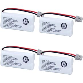BT-1021 Rechargeable Battery Replacement Compatible with Uniden BT1021 BBTG0798001 BT-1008 BT-1016 Cordless Handset Phone(Pack of 4)