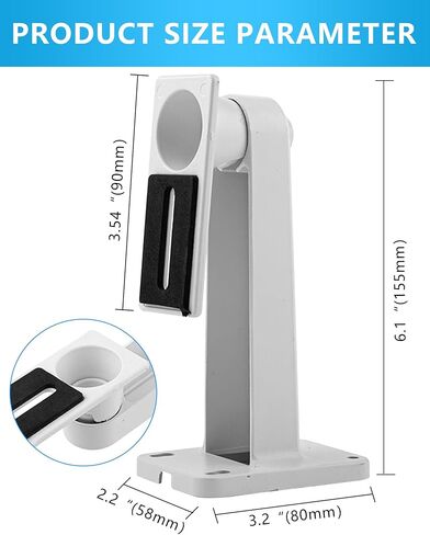 دعامة تثبيت معدنية على الحائط/السقف لكاميرا الأمان العالمية، حامل تثبيت داخلي/خارجي متوافق مع Arlo، Arlo Pro 2 3، كاميرات مراقبة Arlo Ultra CCTV (دعامة فقط) in Kuwait