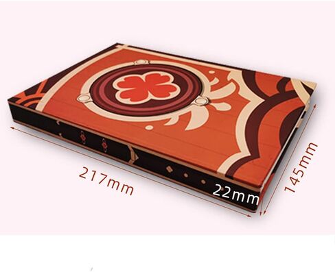 lsradu Genshin Impact Notebook Klee Red مجموعة قرطاسية ملونة لطيفة (أحمر) in Saudi Arabia