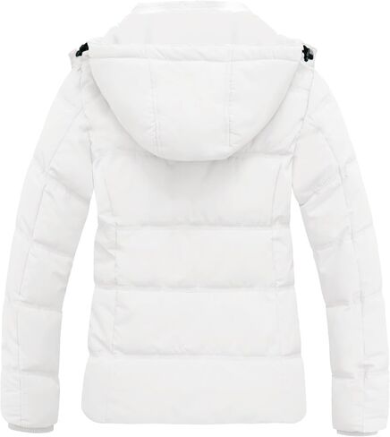 Wantdo Women's Hooded Warm Winter Coat Quilted Thicken Puffer Jacket with Removable Hood in Kuwait
