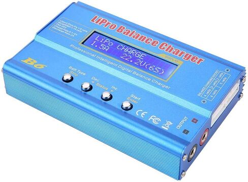 شاحن Fafeicy RC، شاحن توازن Lipo B6 80W مفرغ شاحن توازن LCD رقمي، شاحن توازن RC مناسب لبطارية LLiPo NiMH RC (بدون قابس) in Saudi Arabia
