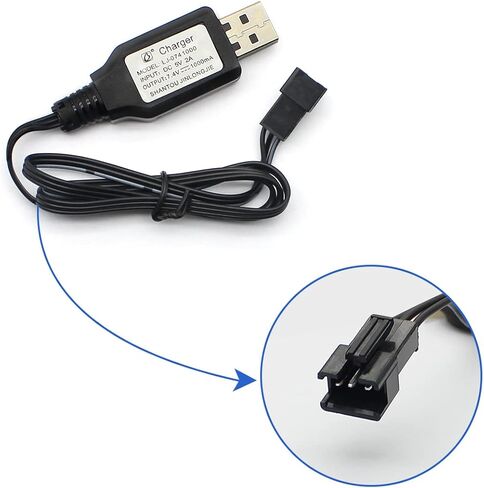 fisca 7.4V 1500mAh Spare Rechargeable Li-ion High-Capacity Battery Pack with USB Charger 1/18 RC M1A2 Tank in Kuwait