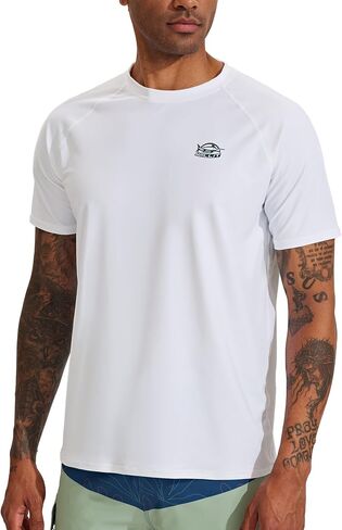 Willit Men's Rashguard Swim Shirts UPF 50+ Sun Protection Shirts Short Sleeve SPF Quick Dry Beach Shirt in Kuwait