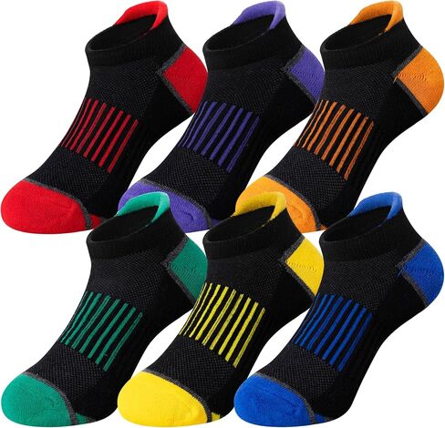 Kids Boys Ankle Socks Low Cut Athletic Cotton Sport Socks For Little Boys 6 Pairs in Kuwait