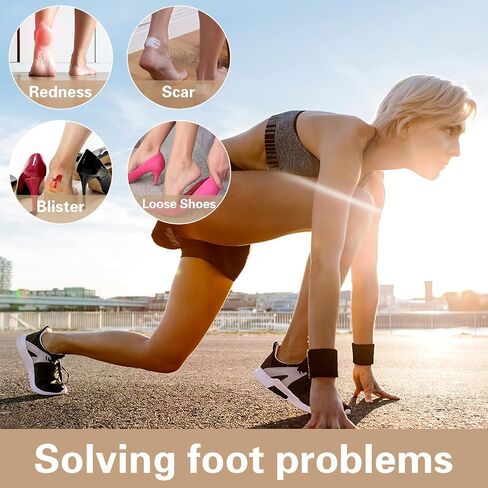 Heel Grips for Men and Women, 2 Pairs 2 in 1 Heel Grips Liner Cushions Inserts Metatarsal Pads Ball of Foot Cushions Shoe Pads Insoles Filler Improved Shoe Fit Heel Pads for Shoes (Black) in Saudi Arabia