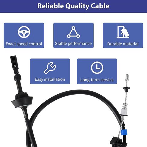 كابل تسريع جسم الخانق متوافق مع 1994-1998 دودج رام 2500 3500 لمحرك الديزل 5.9L L6 12 صمام توربو الكمون، استبدال 04897406AA 0489 7406 AA NP-59LTTC كابل الخانق in Kuwait