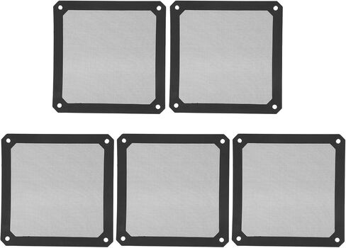 120x120mm PC Dust Filter, 5Pcs PC Case PVC Magnetic Frame Dust Filter Mesh, Dustproof Computer Case Cover PC Cooler Fan Filter in Kuwait