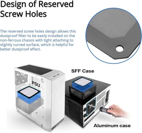 120x120mm PC Dust Filter, 5Pcs PC Case PVC Magnetic Frame Dust Filter Mesh, Dustproof Computer Case Cover PC Cooler Fan Filter in Kuwait