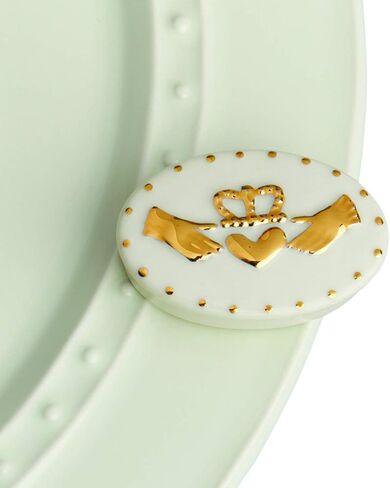 نورا فليمينغ Loyalty Friendship Love (Claddagh) A264 - ديكور فريد من السيراميك مطلي يدويًا - صور صيفية صغيرة للمنزل والمكتب in Kuwait