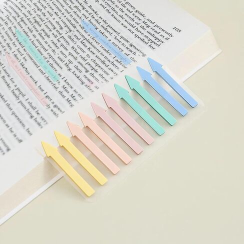 1400-Piece Transparent Highlighter Tape, Long Bright Strips, Page Markers, Index Labels, Sticky Notes - Reusable, Perfect for Book Annotations - Office & School Supplies in Kuwait