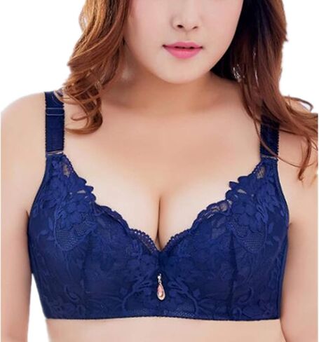 Womens Push up Bras Underwire Lift up Plus Size Lace Cover Everyday Bra in Saudi Arabia