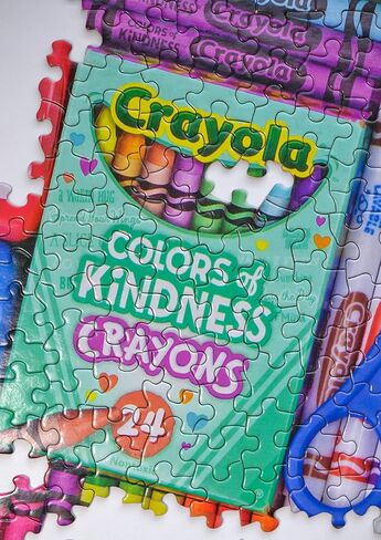 Springbok's 1000 Piece Jigsaw Puzzle Crayola Artist's Table - Made in USA in Saudi Arabia