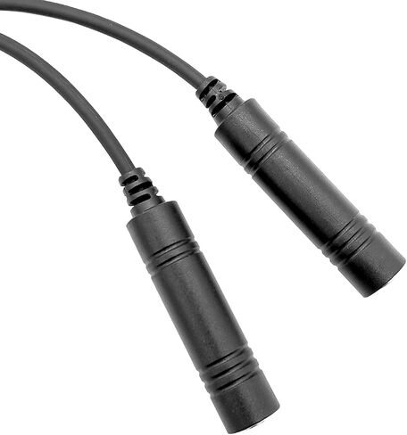 GA Dual Plugs General Aviation Headset Twin Jacks Helicopter Headphone Adapter Connector Cable (3/16" Mic Jack and 1/4" Speaker Jack) to K1 2-Pin Radio Walkie Talkie Extension Cord in Saudi Arabia