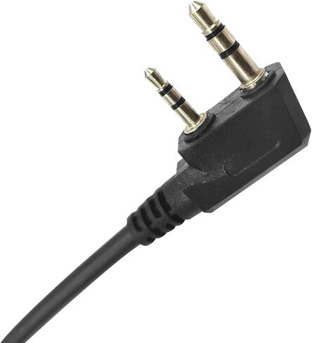 GA Dual Plugs General Aviation Headset Twin Jacks Helicopter Headphone Adapter Connector Cable (3/16" Mic Jack and 1/4" Speaker Jack) to K1 2-Pin Radio Walkie Talkie Extension Cord in Saudi Arabia