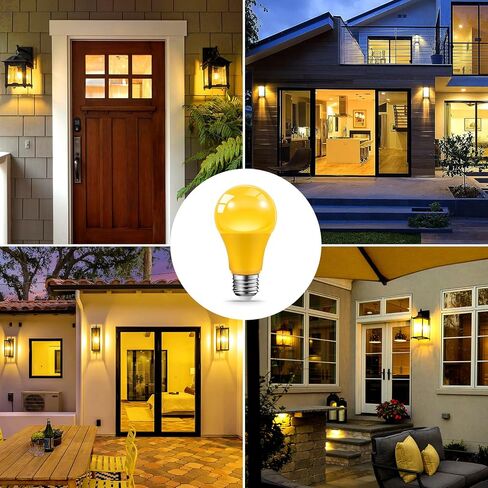 Green Light Bulbs for Outdoor Porch, 9W(60W Equivalent) E26 Base LED Green Bulb for Christmas, Halloween,Wedding,Party,Bar,Holiday Lighting,Home Decor, 2-Pack in Saudi Arabia