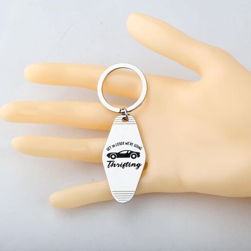 CENWA Get in Loser We're Going Thrifting Keychain Thrift Lover Gift BFF Gift Funny Thrifting Quote in Saudi Arabia