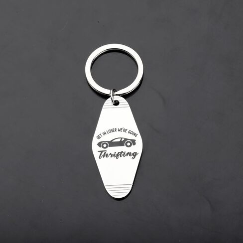 CENWA Get in Loser We're Going Thrifting Keychain Thrift Lover Gift BFF Gift Funny Thrifting Quote in Saudi Arabia