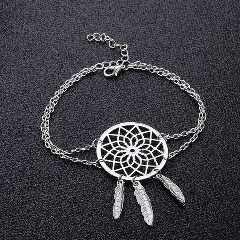 Dream Catcher Bracelet for Women Boho Turquoise Bracelet Dream Catcher Charm Bracelet Vintage Western Jewelry Gift for Girls in Saudi Arabia