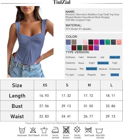 TiulZial Women's Sleeveless Backless Crop Tank Top Sexy Pleated Bustier Sweetheart Neck Strappy Y2K Slits Cropped Tops in Kuwait