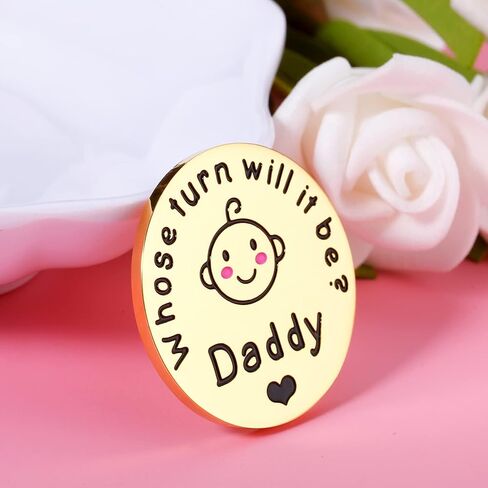عيد الأب للرجال هدية طفل جديد للأزواج - هدايا زفاف للآباء الجدد هدية الحمل للأب ليكون أمي - رمز عناق لجيب استحمام الطفل للزوج من الزوجة على الوجهين in Saudi Arabia