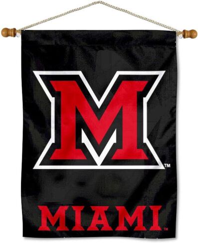 Miami Redhawks Banner with Hanging Pole in Saudi Arabia