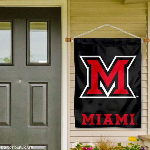 Miami Redhawks Banner with Hanging Pole in Saudi Arabia
