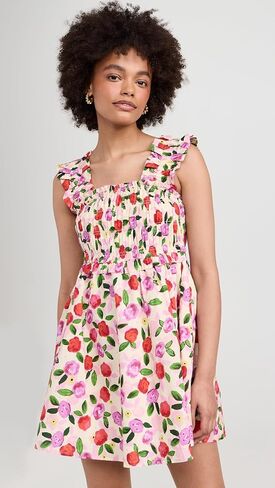 English Factory Flower Ruffled Mini Dress in Saudi Arabia