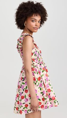English Factory Flower Ruffled Mini Dress in Saudi Arabia