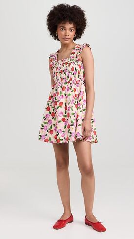 English Factory Flower Ruffled Mini Dress in Saudi Arabia