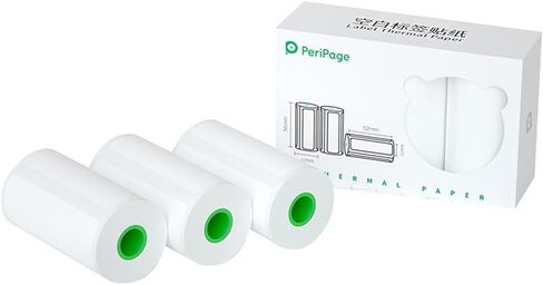 3 لفات من الملصقات الحرارية الفارغة للطابعة الحرارية للجيب PeriPage A6، الطابعة الصغيرة PeriPage P1/P2 (56 مم 30 مم) in Kuwait