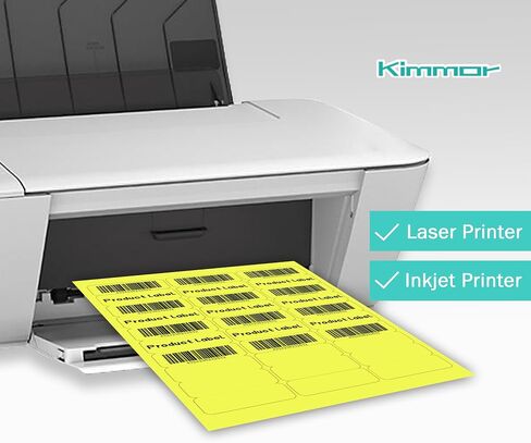 1" x 2-5/8" Premium Green Colored Shipping Address Labels Sticker Papers for Inkjet & Laser Printer Self-Adhesive Mailing Labels Writable Tags, 8.5"×11" 30 Labels per Sheet in Saudi Arabia
