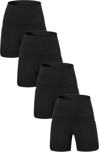 EXARUS Girls Volleyball Shorts Biker Compression Gymnastics Short with Pockets Youth Dance Yoga in Saudi Arabia