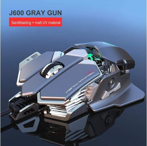 RGB Wired Gaming Mouse Backlit Programmable Mechanical Mouse up to 6400 DPI for Windows PC Gamers in Saudi Arabia