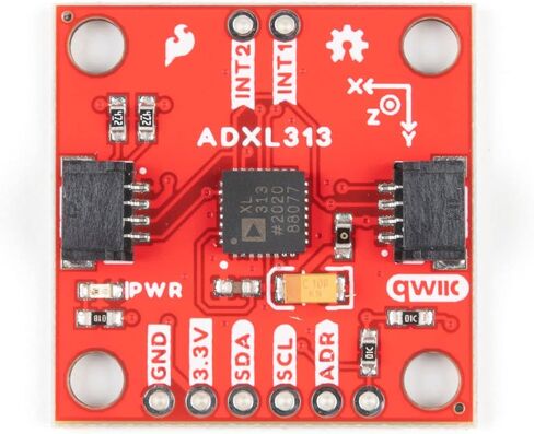 مقياس التسارع الرقمي ثلاثي المحاور من SparkFun - ADXL313 (Qwiic) - تكلفة منخفضة، طاقة منخفضة، دقة تصل إلى 13 بت، مقياس تسارع ثلاثي المحاور مع مكدس FIFO ذو 32 مستوى قادر على قياس ما يصل إلى ±4 جرام in Saudi Arabia