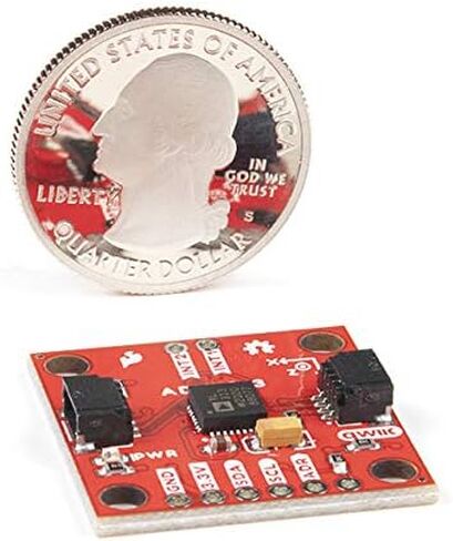 مقياس التسارع الرقمي ثلاثي المحاور من SparkFun - ADXL313 (Qwiic) - تكلفة منخفضة، طاقة منخفضة، دقة تصل إلى 13 بت، مقياس تسارع ثلاثي المحاور مع مكدس FIFO ذو 32 مستوى قادر على قياس ما يصل إلى ±4 جرام in Saudi Arabia