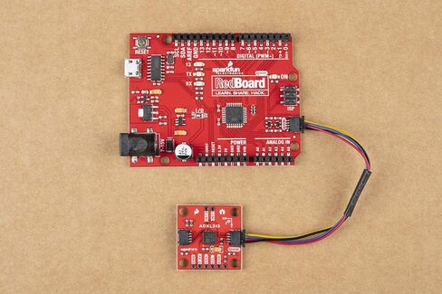 مقياس التسارع الرقمي ثلاثي المحاور من SparkFun - ADXL313 (Qwiic) - تكلفة منخفضة، طاقة منخفضة، دقة تصل إلى 13 بت، مقياس تسارع ثلاثي المحاور مع مكدس FIFO ذو 32 مستوى قادر على قياس ما يصل إلى ±4 جرام in Saudi Arabia
